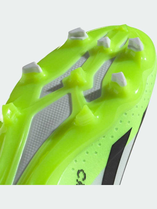 X Crazyfast.3 Kids Molded Soccer Shoes with Sock without Laces White
