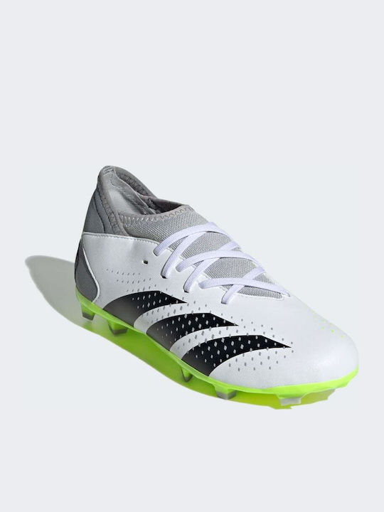 Accuracy.3 Kids Molded Soccer Shoes with Sock White