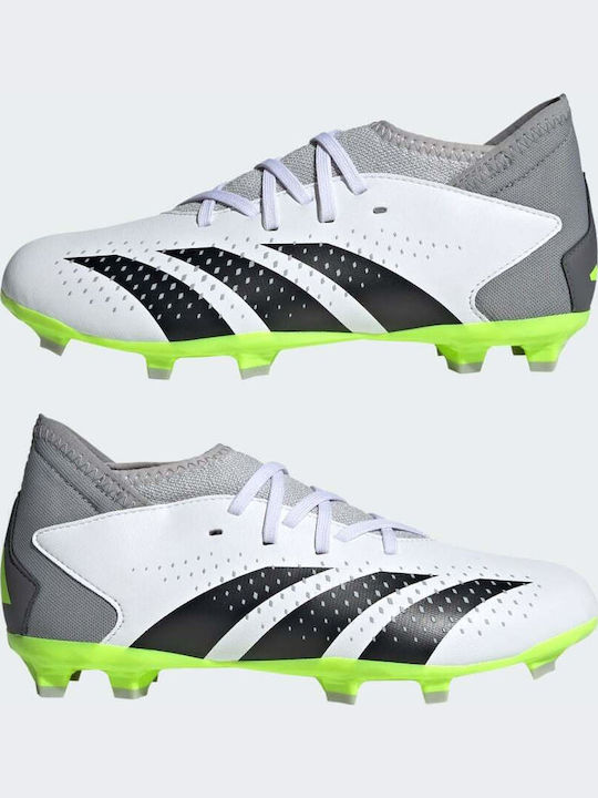 Accuracy.3 Kids Molded Soccer Shoes with Sock White