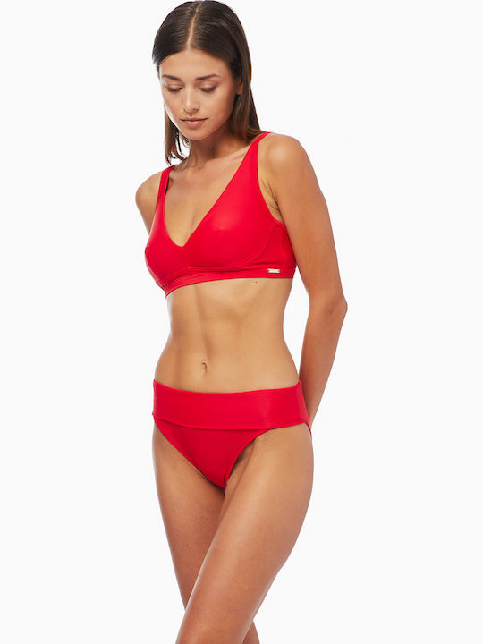 Rio Bikini Slip High Waist Red