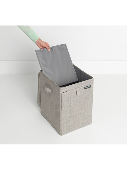 Brabantia Fabric Laundry Basket 35lt with Cap 37x32x44.5cm Gray