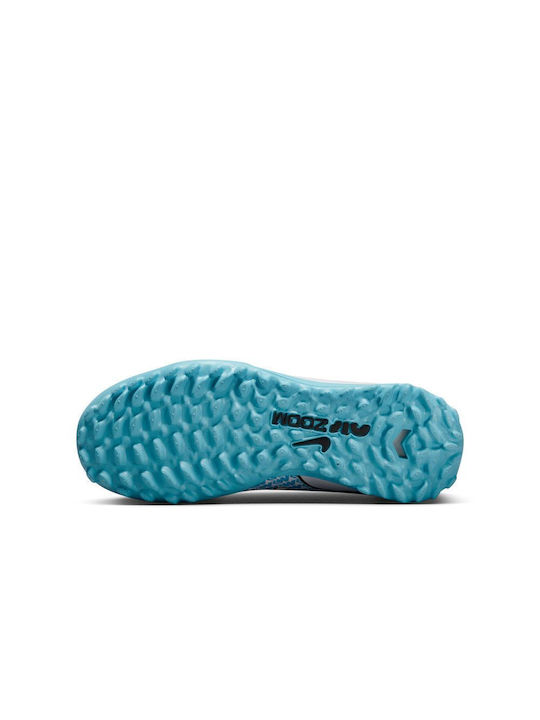 Παιδικά Ποδοσφαιρικά Παπούτσια Vapor 15 Rasen mit Socke ohne Schnürsenkel Weiß