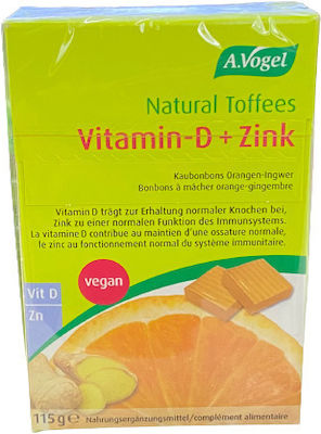 A.Vogel Natural Toffees Vitamin for Immune System Boost & Bone Health Orange 115gr