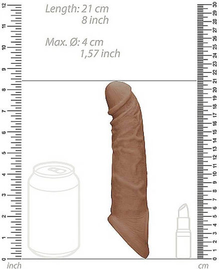 Shots Penis-Verlängerung Braun 20cm