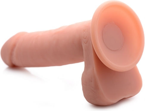 Curve Toys Vibrating Remote Control with Balls Realistic Vibrator with Remote Control 20cm Flesh