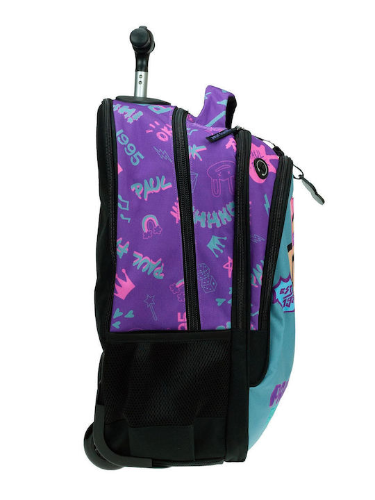 Back Me Up Bubble School Bag Trolley Elementary, Elementary Multicolored 30lt