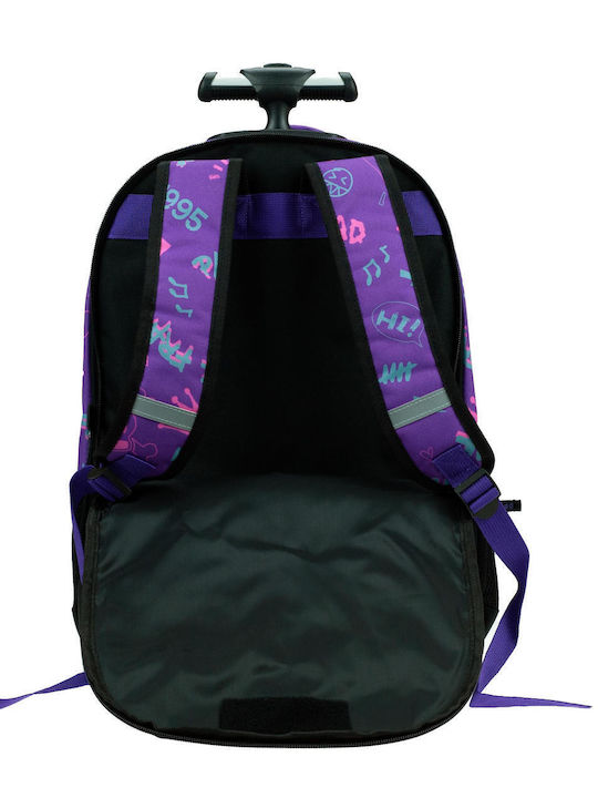 Back Me Up Bubble School Bag Trolley Elementary, Elementary Multicolour with Water Bottle Holder 30Liters