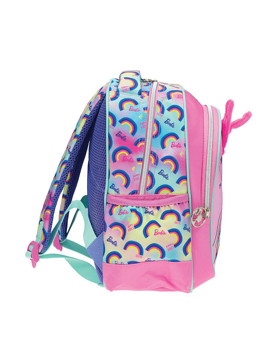 Gim Barbie Cutie Reveal Schulranzen Rucksack Kindergarten Rosa mit Flaschenhalter 12Liter