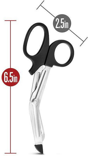 Temptasia Safety Scissors Σχοινί Δεσίματος σε Μαύρο Χρώμα
