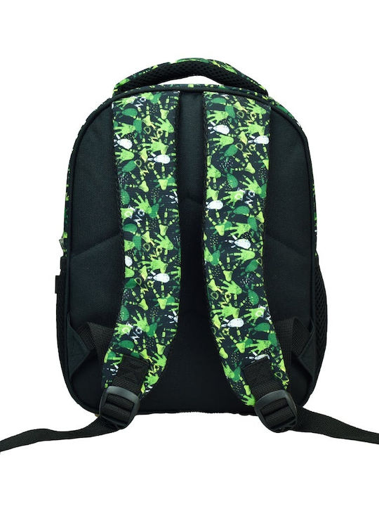 Back Me Up School Bag Backpack Kindergarten Green with Water Bottle Holder 12Liters