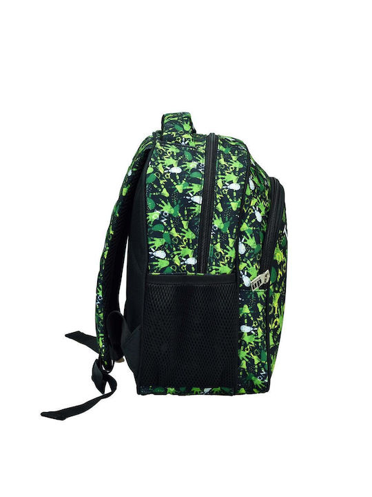 Back Me Up School Bag Backpack Kindergarten Green with Water Bottle Holder 12Liters