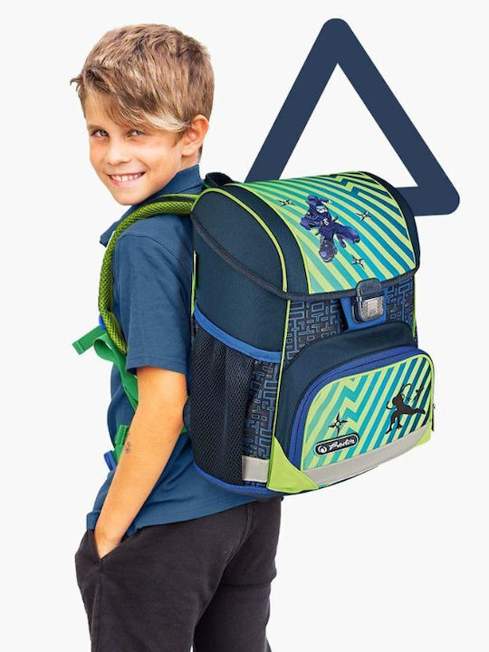 Herlitz Funky Ninja Schulranzen Rucksack Grundschule, Grundschule Mehrfarbig