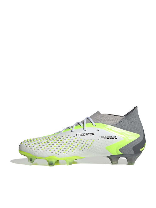 adidas Predator Accuracy.1 Fußballschuhe mit Stollen Cloud White / Core Black / Lucid Lemon