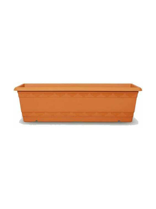 Viosarp Ζαρντινιέρα Πλαστική Πορτοκαλί 50x20x17εκ.
