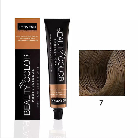 Lorvenn Beauty Color Боя за Коса 7 Русо 70ml