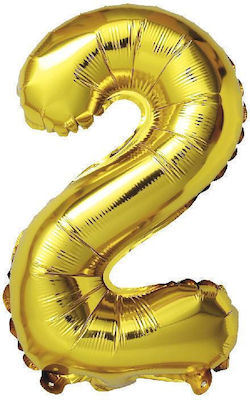 Balloon Foil Jumbo Number 2 Gold 2 100cm