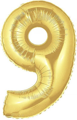 Balloon Foil Number 9 Gold 40cm