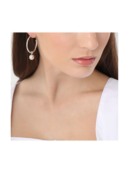 Folli Follie Set Earrings Hoops made of Silver