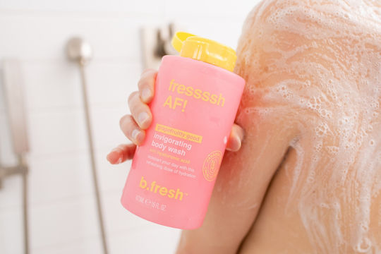 B.Fresh Fressssh AF! Αφρόλουτρο σε Gel με Υαλουρονικό Οξύ & Άρωμα Εσπεριδοειδή 473ml