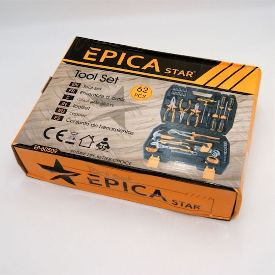 Epica Star Tool Case with 62 Tools