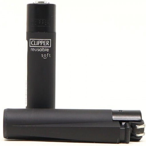 Clipper Αναπτήρας Φλόγας Soft Black