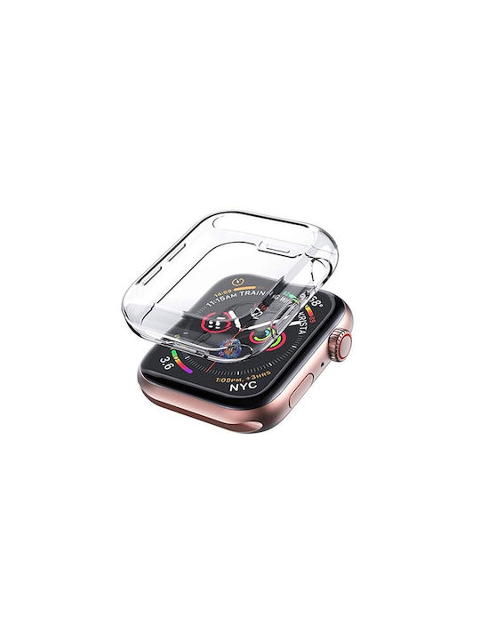 ObaStyle Пластмасов Калъф в Прозрачен цвят за Apple Watch 44 мм