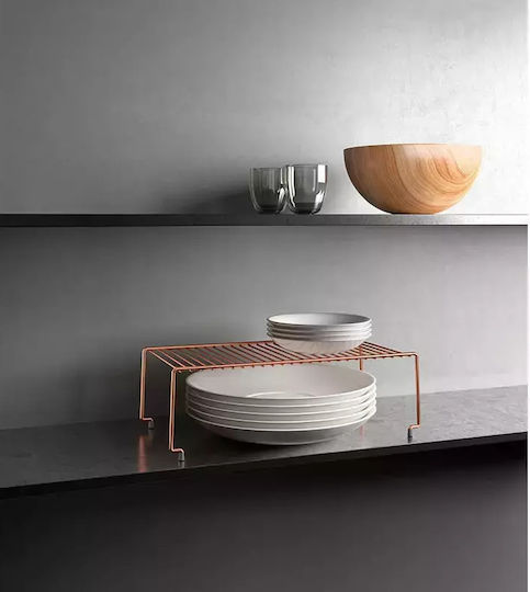 Metaltex Настолна Металик Стойка Brooklyn 41x23x15см Розово Злато