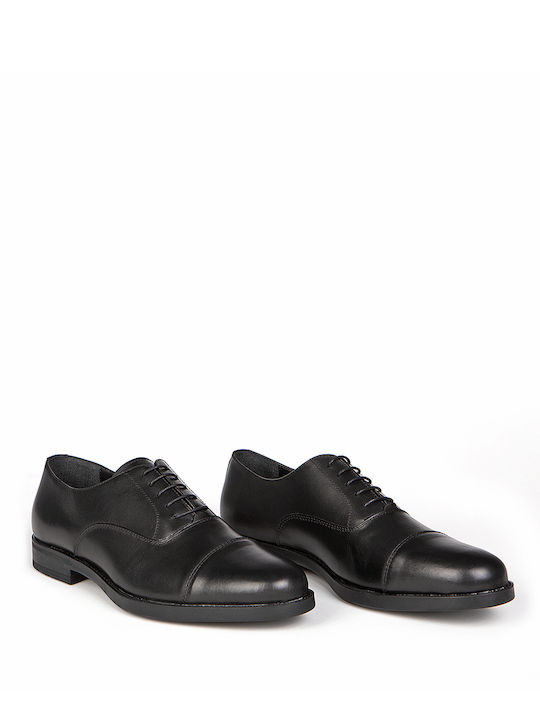 Vardas Cadillac Men's Leather Dress Shoes Black