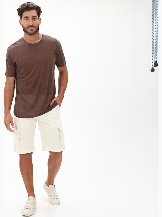 Herrenshorts Cargo Ecru