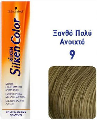 Schwarzkopf Silken Color Hair Dye 9 Blonde Very light 60ml