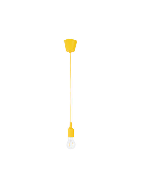 GloboStar Pendant Light Yellow with Socket E27 4x110cm