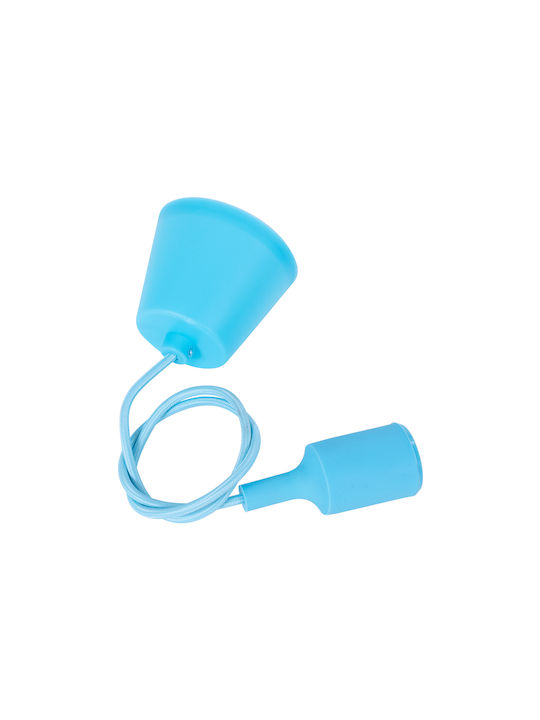 GloboStar Cablito Pendant Light Light Blue with Socket E27 4x110cm