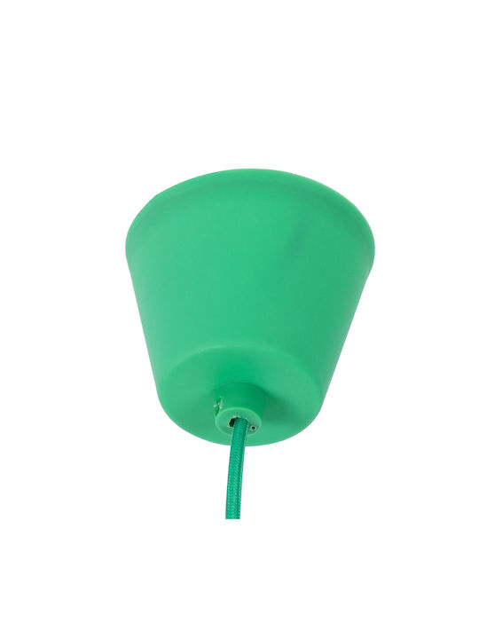 GloboStar Cablito Pendant Light Green with Socket E27 4x110cm
