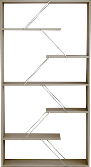 Bookcase Tars Sonoma - White 84x24x157cm
