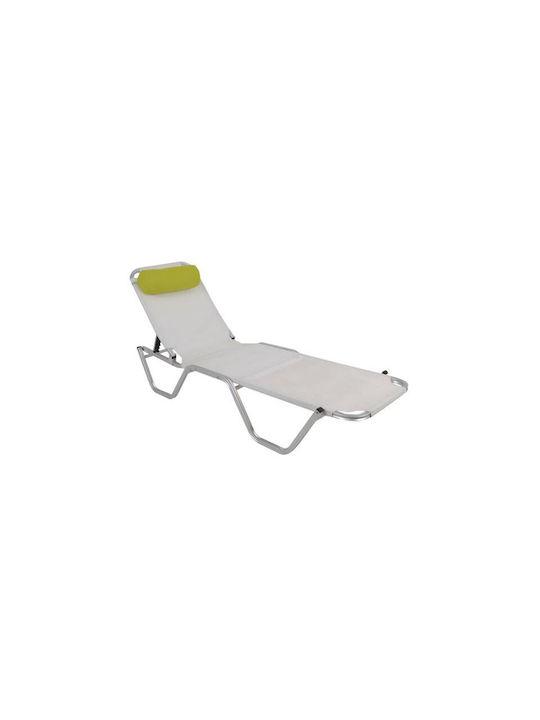 Woodwell Sunbed Cushion with Backrest Valentine Roll Green 39x15cm