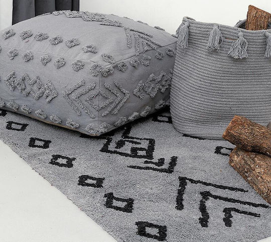 Palamaiki Ridel Χαλί Ορθογώνιο Grey 60x140cm