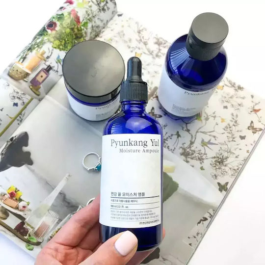 Pyunkang Yul Moisture Ampoule Beruhigend & Feuchtigkeitsspendend Serum Gesicht für Entgiftung & Strahlkraft 100ml