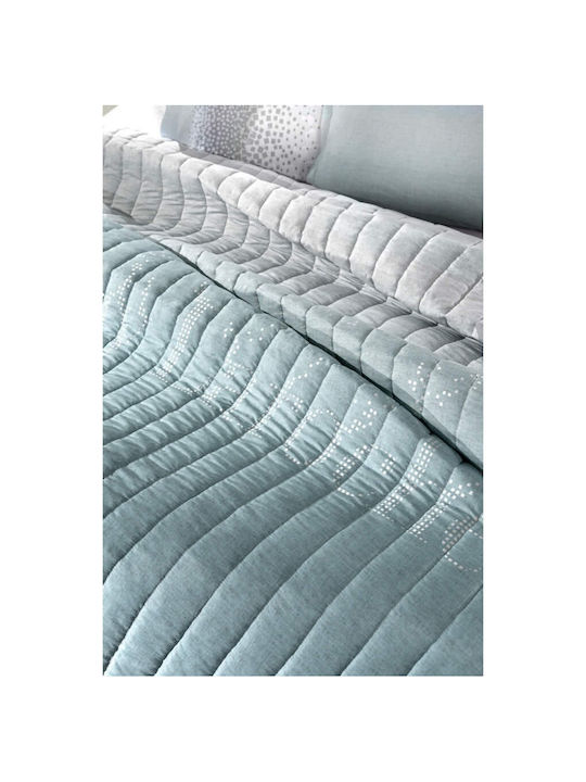 Guy Laroche Dotty Κουβερλί Υπέρδιπλο Aqua 220x240cm