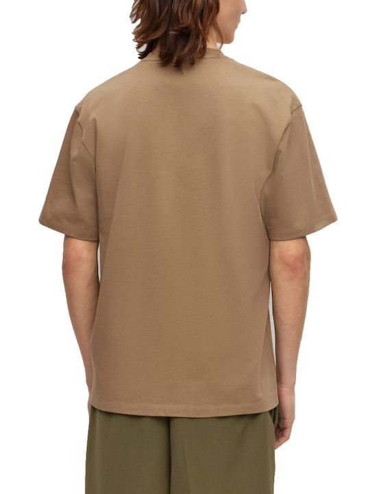 Hugo Boss Men's Short Sleeve T-shirt Brown