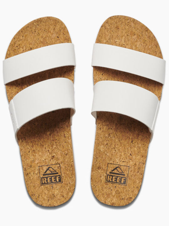 Cushion Flache Sandalen für Damen in Weiß Farbe