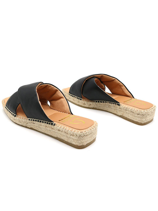 Kanna Women's Flat Sandals in Black Color