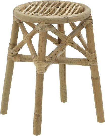 Σκαμνάκι Rattan Natural 31x31x45cm Σκαμνάκι Rattan Natural 31x31x45cm