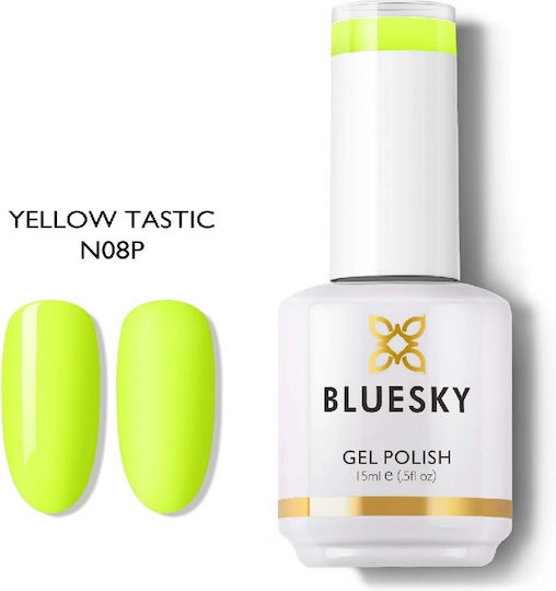 Bluesky Classic Хибриден Лак за Нокти Жълт Tastic N08P 15мл 1бр