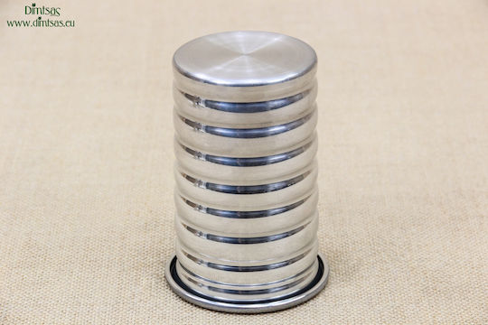 Metallic Napkin Holder Silver 7.2x7.2cm DISM0119