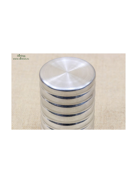 Metallic Napkin Holder Silver 7.2x7.2cm DISM0119