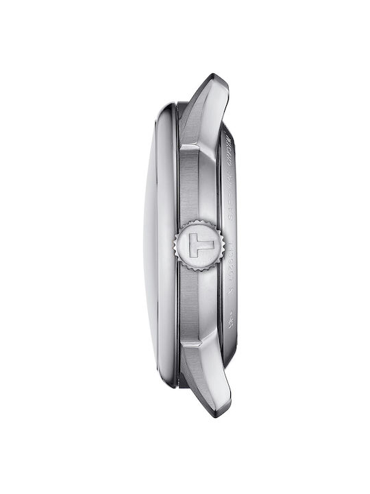 Tissot Chemin Des Tourelles Womens Watch 34mm Battery with Silver Stainless Steel Bracelet