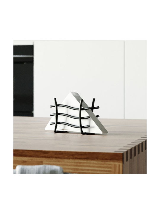 Tekno-Tel Metallic Napkin Holder Black 17x9x11cm