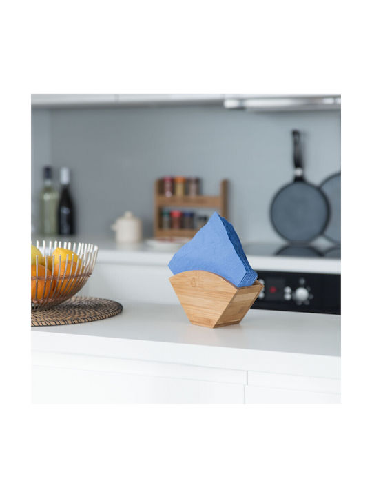 Relaxdays Wooden Napkin Holder Brown 10021557