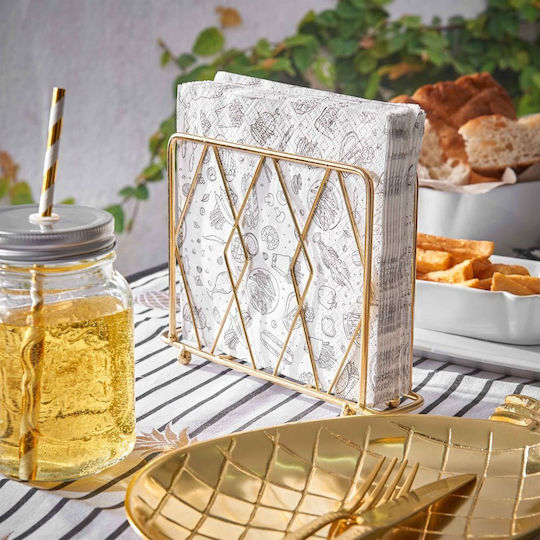 Butlers Serviettenhalter Gold 20x4.5cm