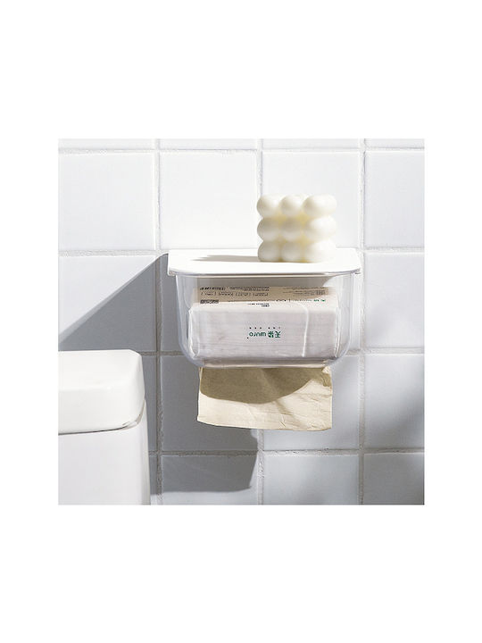 Dream House Store Θήκη για Χαρτομάντηλα Πλαστική Διάφανη 18.5x9.9x12.8cm 5201